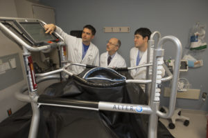 Dr. Myron Gerson, cardiologist, AlterG Treadmill and clinical trial at UC Medical Center. UC/Joseph Fuqua II